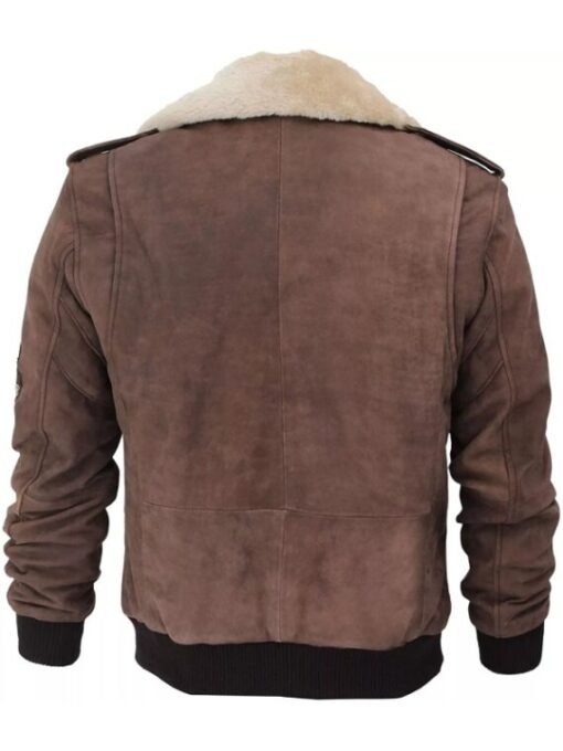 Mens Real Leather B2 Bomber Flight Suede Jacket