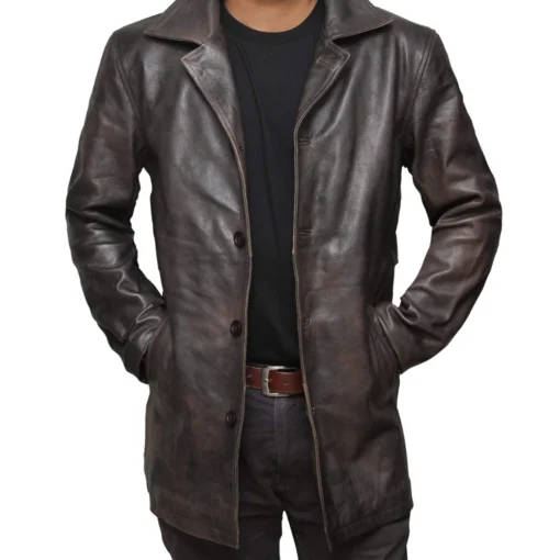 Supernatural Brown Dean Winchester Leather Trench Coat