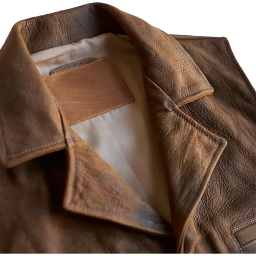 Boone Dark Brown Vest In Leather