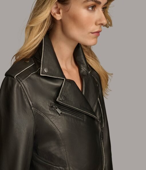 Malani Painted Edge Moto Jacket