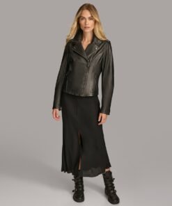 Malani Painted Edge Moto Jacket