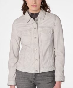 Addison Leather Denim Jacket