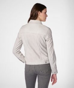 Addison Leather Denim Jacket