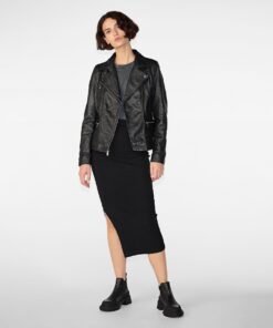 Marissa Asymmetric Moto Jacket