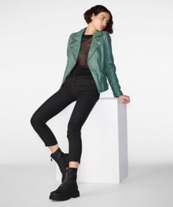 Marissa Asymmetric Moto Jacket