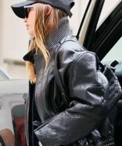 Beverly Hills Hailey Bieber Leather Jacket