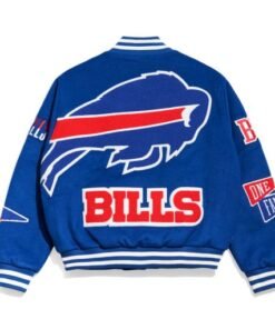 Buffalo Bills Pennant Royal Varsity Wool Jacket