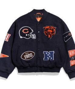 Chicago Bears Pennant Navy Varsity Wool Jacket