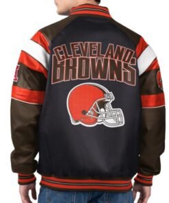 Cleveland Browns G-III Faux Varsity Leather Jacket
