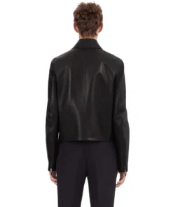 Daniel Black Shirt Collar Leather Jacket