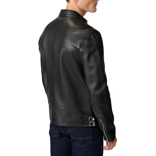 David Black Cafe Racer Leather Jacket