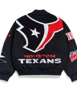 Houston Texans Pennant Navy Varsity Wool Jacket