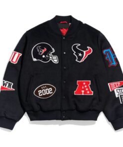 Houston Texans Pennant Navy Varsity Wool Jacket