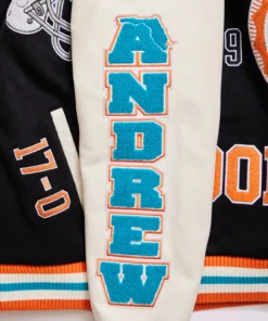 Classic Miami Dolphins Varsity Jacket