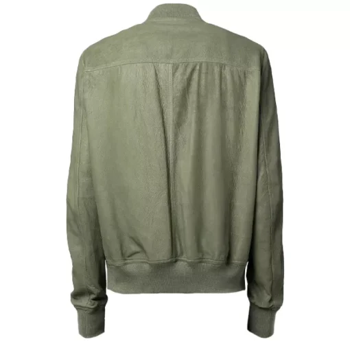 Mens Moss Green Bomber Jacket
