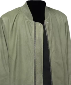 Mens Moss Green Bomber Jacket