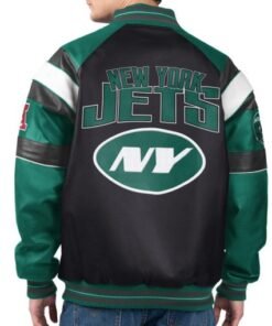New York Jets G-III Faux Varsity Leather Jacket