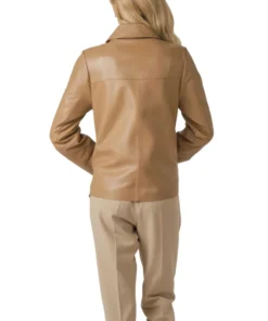 Brown Leather Shirt Womens