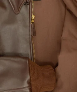 Men B3 Flying RAF Aviator Leather Jacket