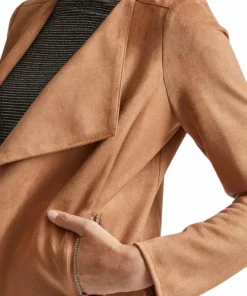 Amanda Brown Suede Leather Jacket