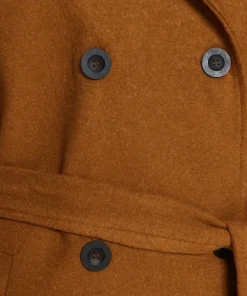 Eleanor Brown Double Breasted Wool Coat