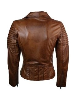 Cafe Racer Brown Leather Jacket