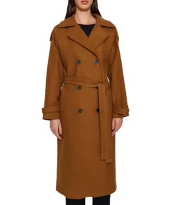 Eleanor Brown Double Breasted Wool Coat