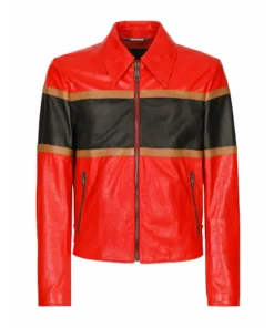 Felix Multi Colored Leather Jacket For Men