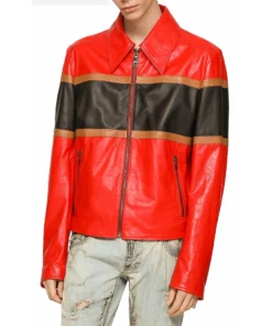 Felix Multi Colored Leather Jacket For Men