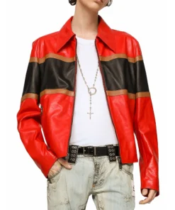 Felix Multi Colored Leather Jacket For Men
