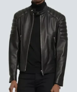 Men Motorcycle Leather Jacket