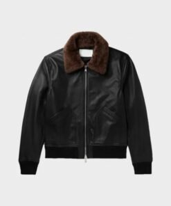 Mens Bomber Shearling Jacket