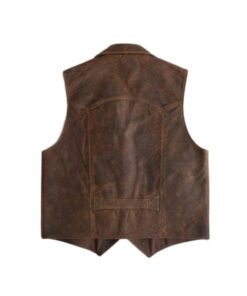 Mens Cowboy Leather Vest