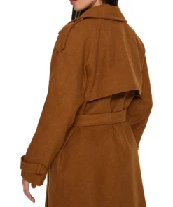 Eleanor Brown Double Breasted Wool Coat