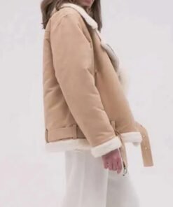 Women’s Sheepskin Beige Shearling Jacket