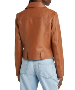 Alice Brown Asymmetrical Leather Moto Jacket