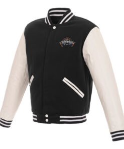 Aberdeen IronBirds Black and White Varsity Jacket