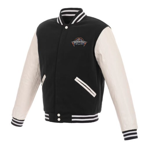 Aberdeen IronBirds Black and White Varsity Jacket