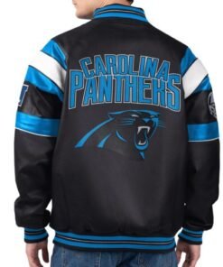 Carolina Panthers G-III Faux Varsity Leather Jacket