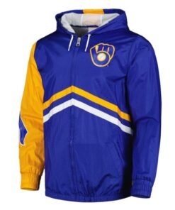 Milwaukee Brewers Undeniable Royal Full-Zip Windbreaker Jacket