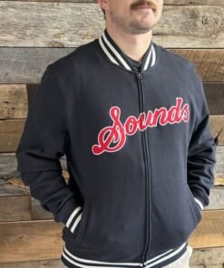 Nashville Sounds Black Camden Track Jacket