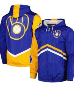 Milwaukee Brewers Undeniable Royal Full-Zip Windbreaker Jacket