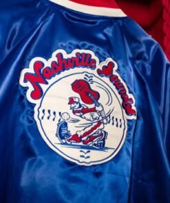 Nashville Sounds League Summer Royal Throwback Satin Jacket