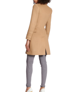 Betty Camon Brown Wool Double Breasted Coat