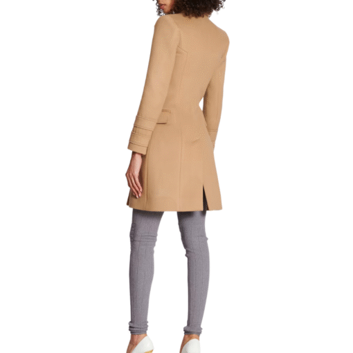 Betty Camon Brown Wool Double Breasted Coat