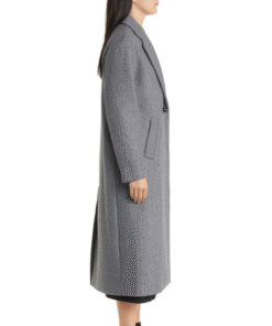 Women’s Double Breasted Grey Wool Coat