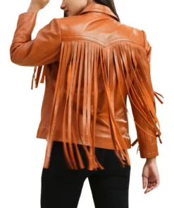 Brown Women’s Fringe Leather Jackets