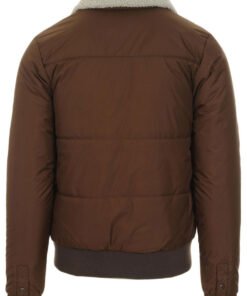 Men’s Bomber 1970s Ski Jacket with Fur Collar