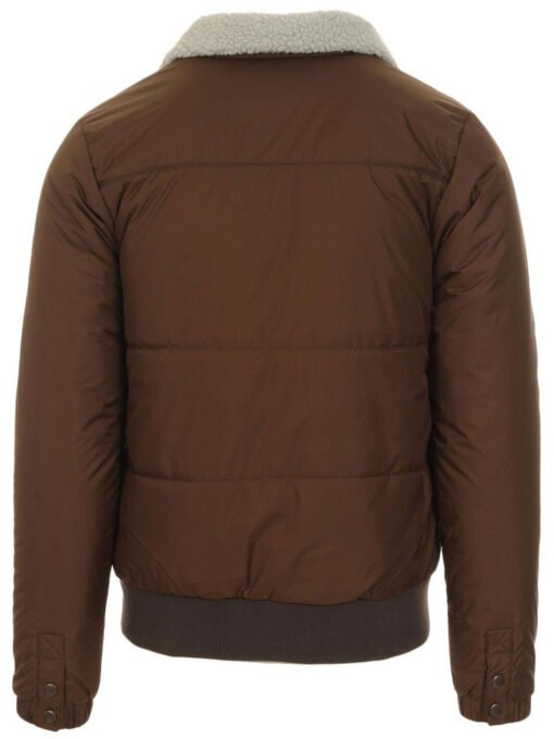 Men’s Bomber 1970s Ski Jacket with Fur Collar