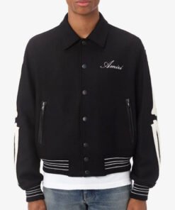 Amiri Bones Letterman Wool Jacket